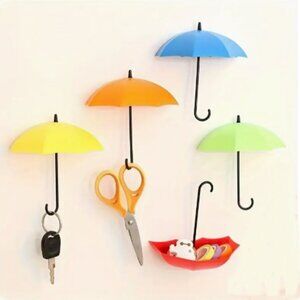 NEW 6 Piece Umbrella Wall Hooks